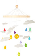 Regenboog mobiel - babykamer - hout - duurzaam